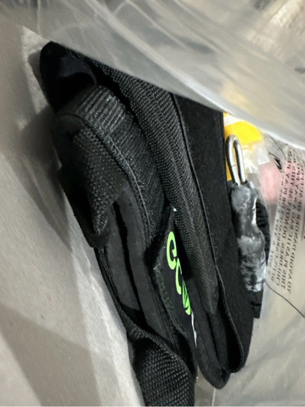 Men's Black Slip-On Casual Shoe with Neon Accent